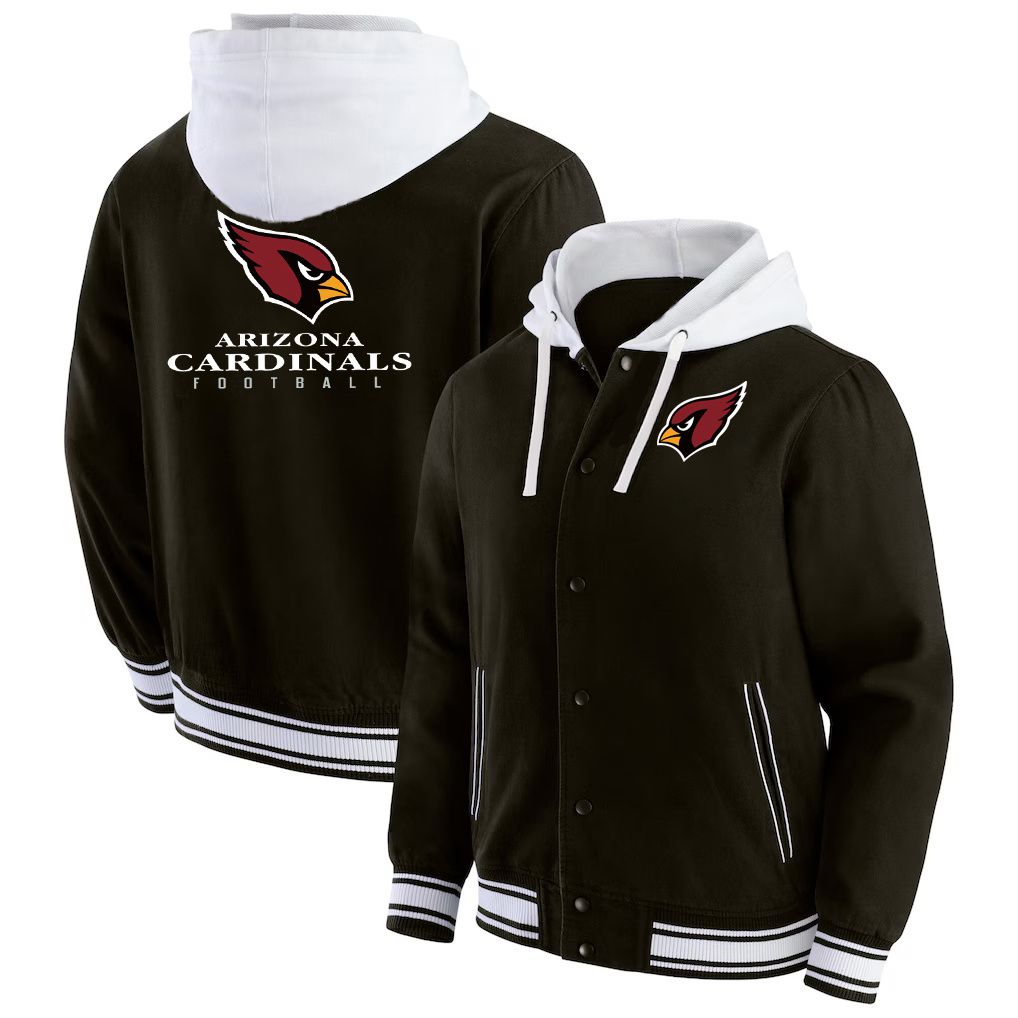 Men 2026 NFL Arizona Cardinals  jacket hoodie Black 012->arizona cardinals->NFL Jersey